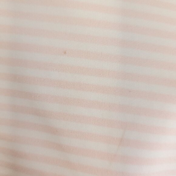 FootJoy FJ Golf Polo Shirt Men's Large Pink White Striped Embroidered Duck Woods - Picture 8 of 15